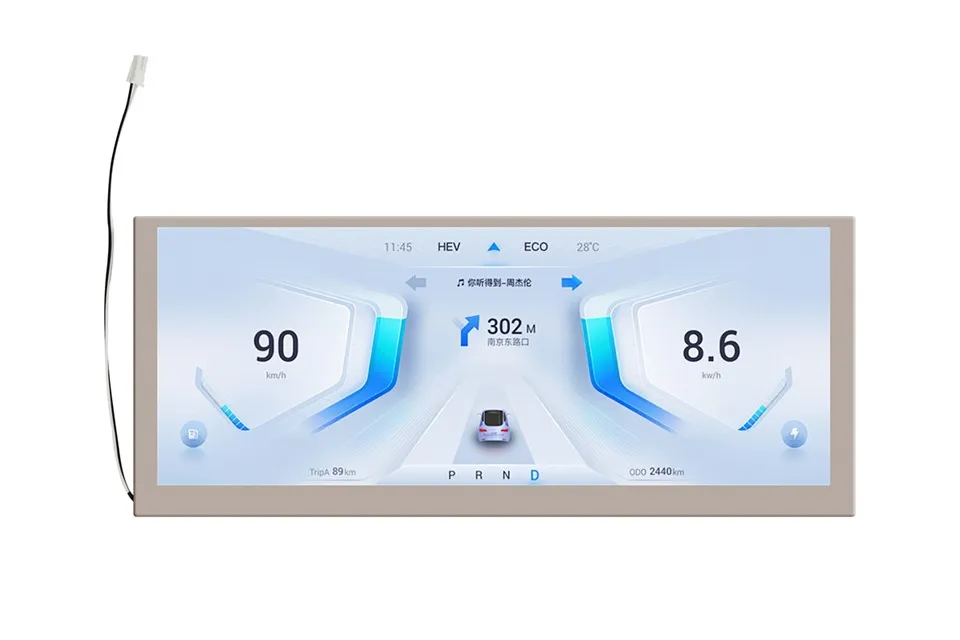 Displeje elektrického vozidla s vysokým rozlišením