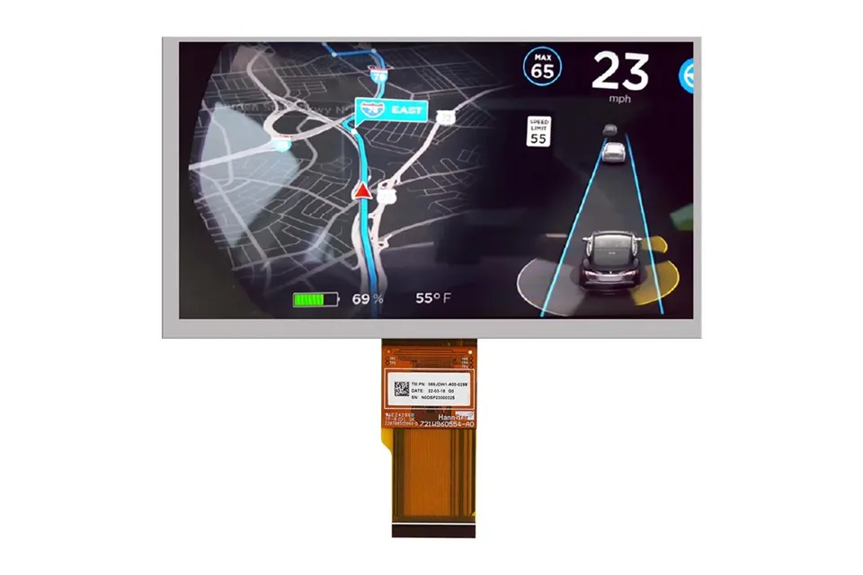 Automobilový modul LCD TFT